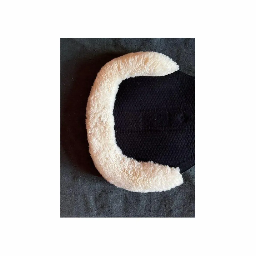 Acavallo Amortisseurs>Amortisseur de dos gel noir bordure mouton