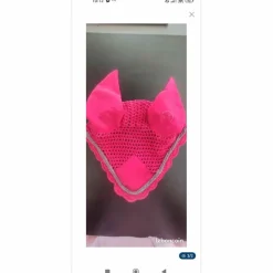 Bonnet anti mouche poney Rose*Equitheme Hot