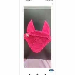 Bonnet anti mouche poney Rose*Equitheme Hot