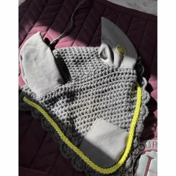 bonnet gris liseré vert*- Marque inconnue - Sale