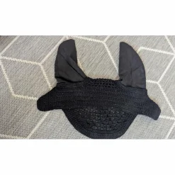 - Marque inconnue - Bonnets>bonnet noir à strass taille poney fait main