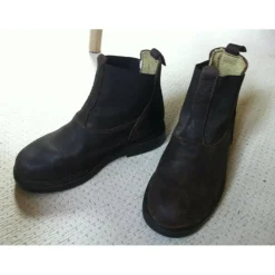boots cuir marron T29* Sale