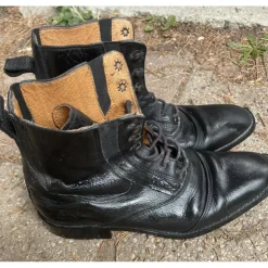 Boots cuir noir*- Marque inconnue - Clearance