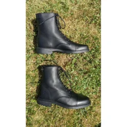 Boots cuir noir*Performance Online