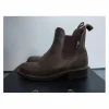 SILVER*CROWN Boots>Boots d'équitation en cuir marron