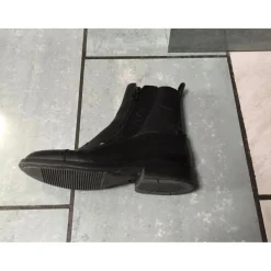 Performance Boots>Boots en cuir noir