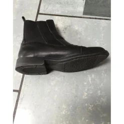 Performance Boots>Boots en cuir noir