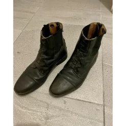 Boots en cuir noire Taille 38*Equitheme Hot
