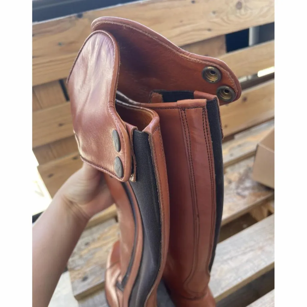 - Marque inconnue - Bottes>Bottes d’équitation valverde marron cognac