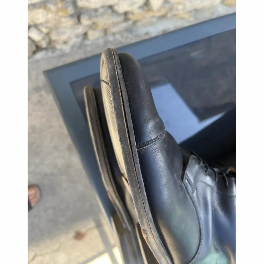 Ferro di cavallo Bottes>Bottes en cuir noir