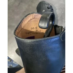 Bottes en cuir noires en très bon état*Equitheme Hot