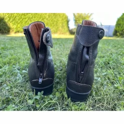 Equitheme Boots>Bottines cuir grainé marron Equi'thème
