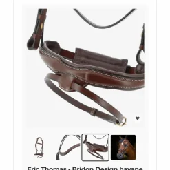 Eric Thomas Bridons - Filets>Bridon Design Havane, taille Pur-Sang, Pro