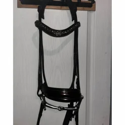 - Marque inconnue - Bridons - Filets>Bridon marron foncé en cuir taille full