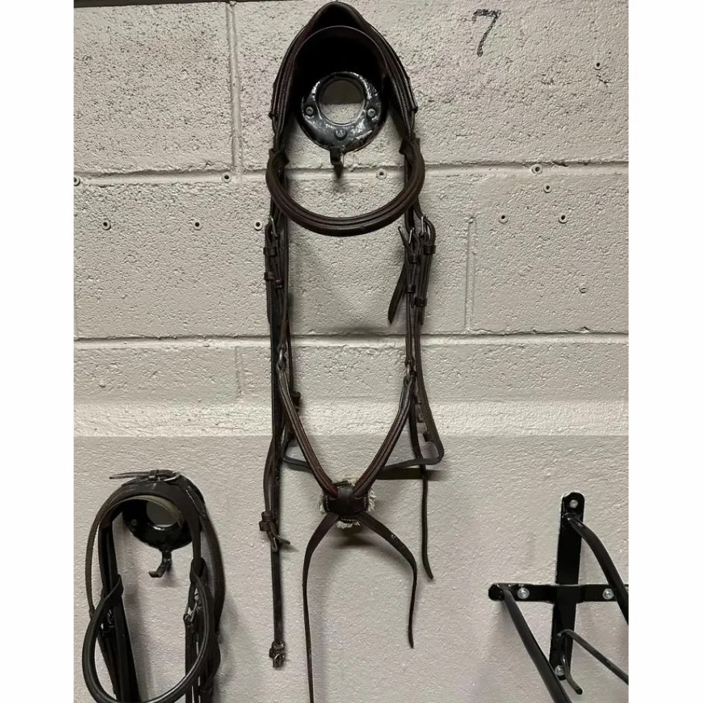 CWD Bridons - Filets>Bridon muserolle croisée taille 3-cheval