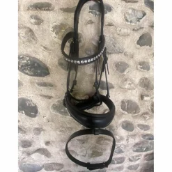 Norton Bridons - Filets>bridon pro noir strass + rênes Eric Thomas noires
