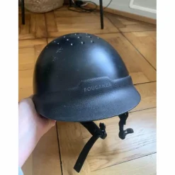 Fouganza Casques Et Bombes>casque noir enfant