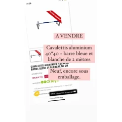 Cavalettis aluminium 40*40 neuf*- Marque inconnue - Sale