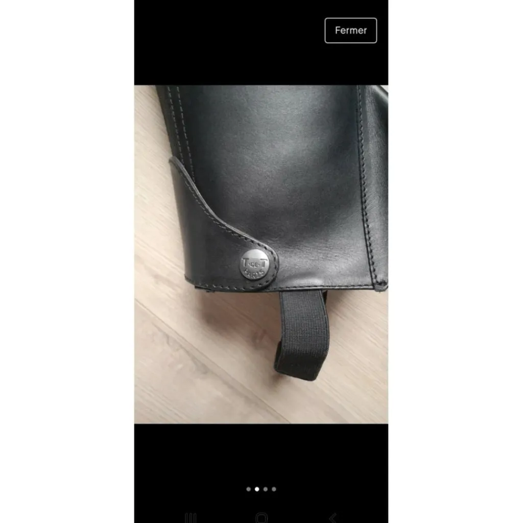 T de T Chaps>Chaps Bizet cuir noir