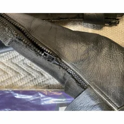 Chaps cuir noir*Equitheme New