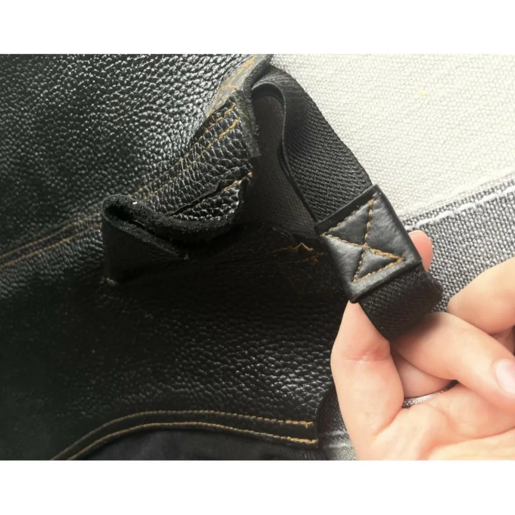 T de T Chaps>Chaps en cuir de vache haute qualité