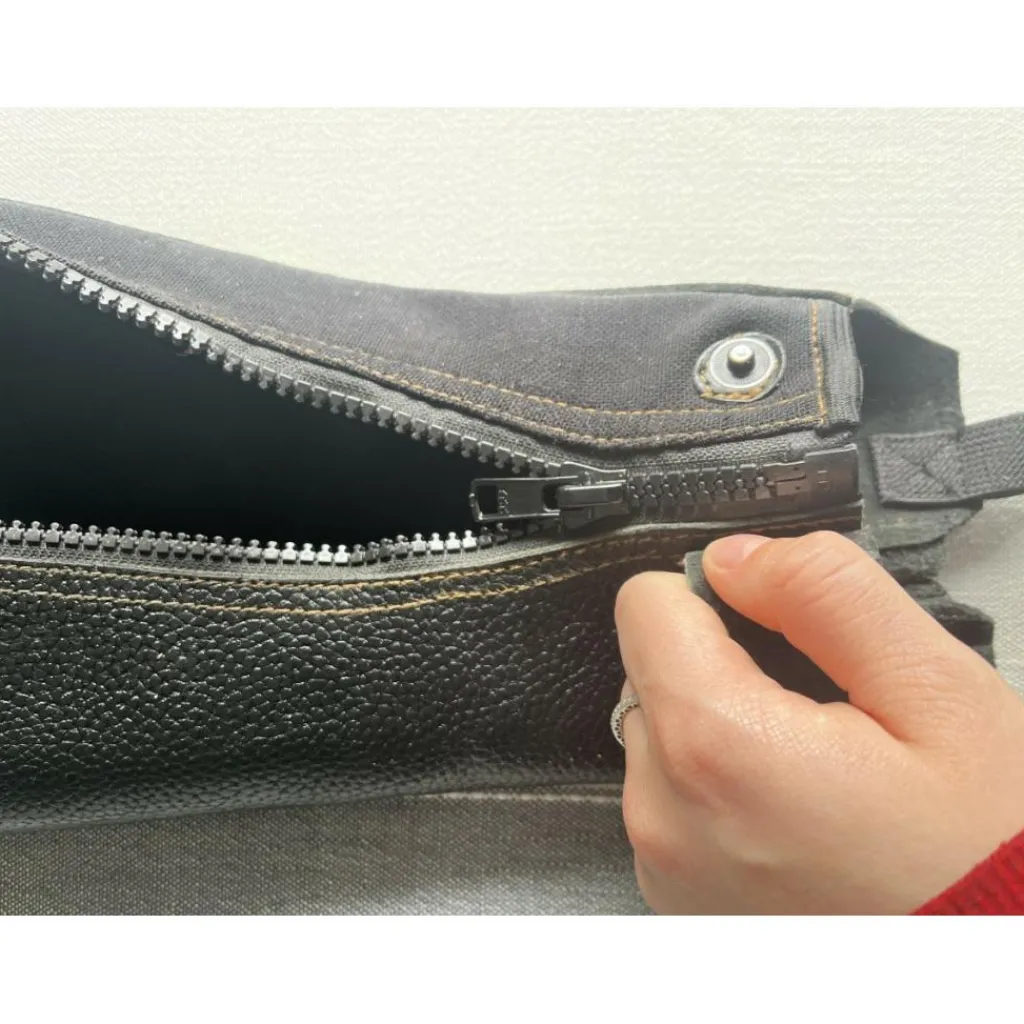T de T Chaps>Chaps en cuir de vache haute qualité