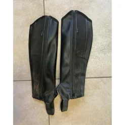 Fouganza Chaps>Chaps noires en synthétique