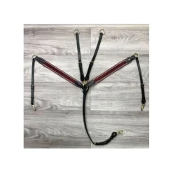 Collier de chasse + martingale Bordeaux - Taille cheval / Cob*HFI Online