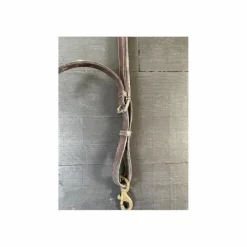 Collier de chasse cheval cuir marron*HFI Discount