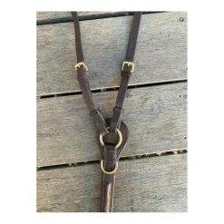 Collier de chasse pour mono quartier cuir et élastiquesmarron*Horze Best