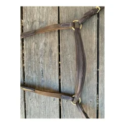 Collier de chasse pour mono quartier cuir et élastiquesmarron*Horze Best