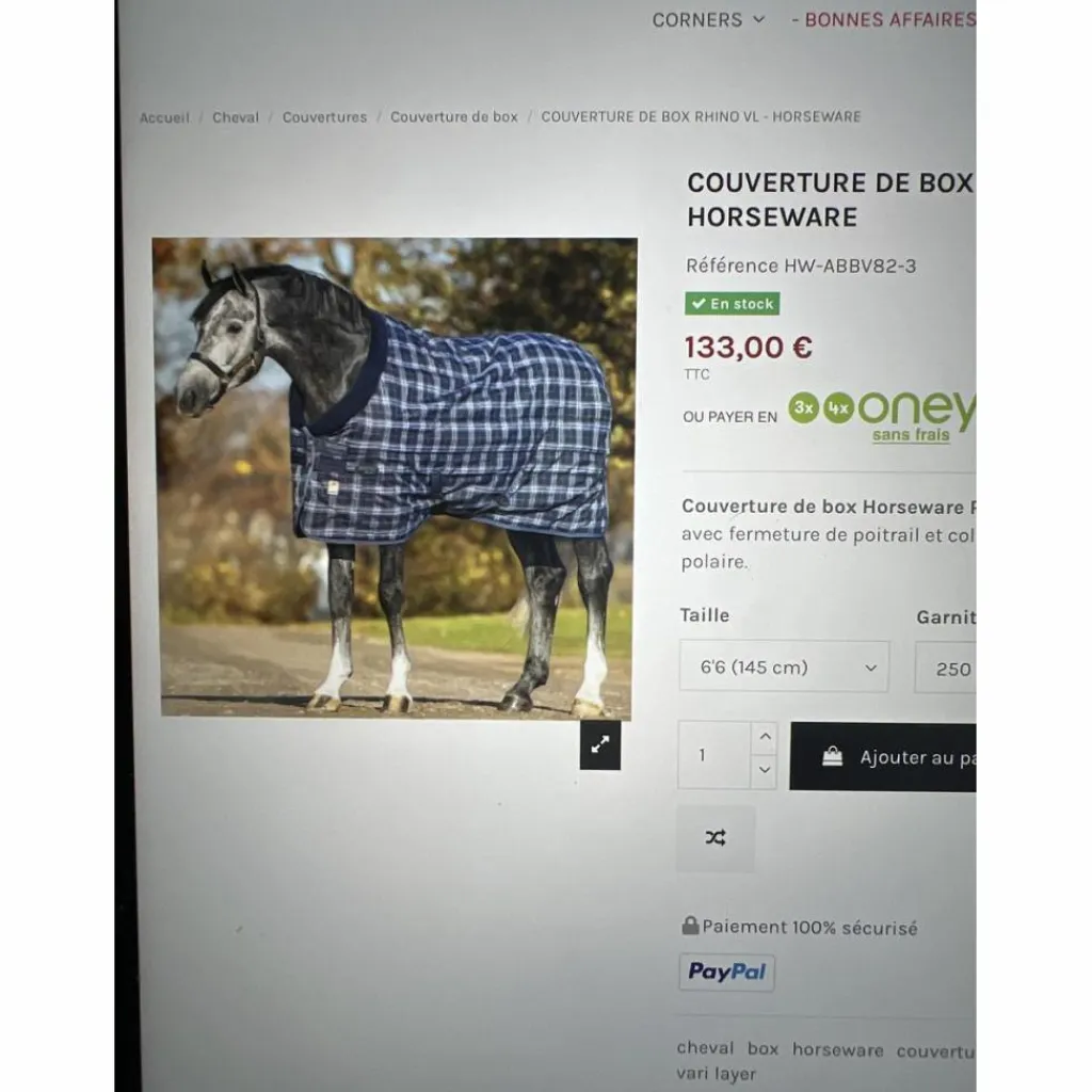 Couverture Rambo*Horseware New