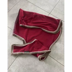 Equitheme Couvres-Reins>couvre rein polaire rouge équitheme