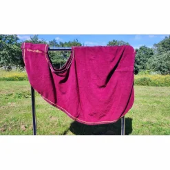 Equitheme Couvres-Reins>Couvre-reins bordeaux taille poney D Equithème