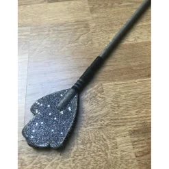 Cravache avec paillettes argenté*Padd Hot