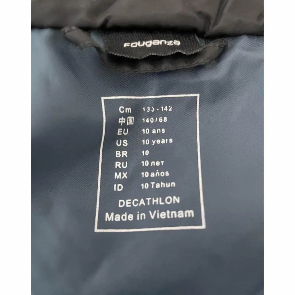 Doudoune sans manches noir*Fouganza Discount