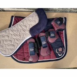 Ensemble complet bordeaux et bleu taille cheval*Fouganza Sale