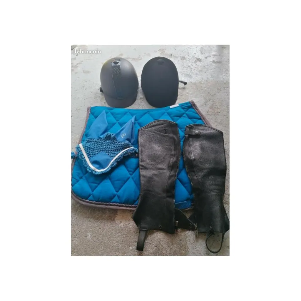 Equitheme Ensemble Tapis + Bonnet>Ensemble équitation