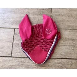 Ensemble rose tapis et bonnet taille pony*Padd Discount