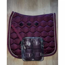 Ensemble Tapis + Bandes de Polo bordeaux*Eskadron Hot