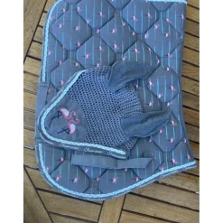 Ensemble Tapis + Bonnet>Ensemble tapis/bonnet flamand rose