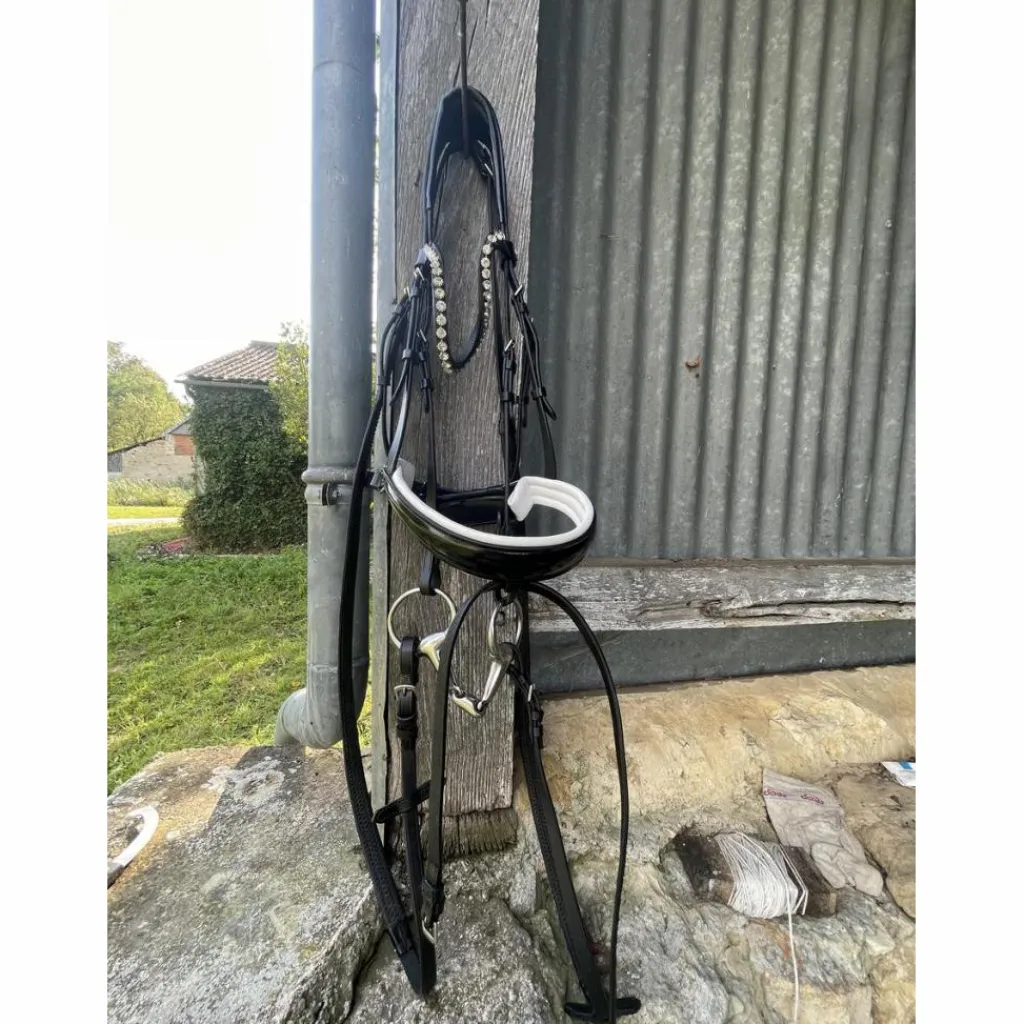Norton Bridons - Filets>Filet dressage noir full