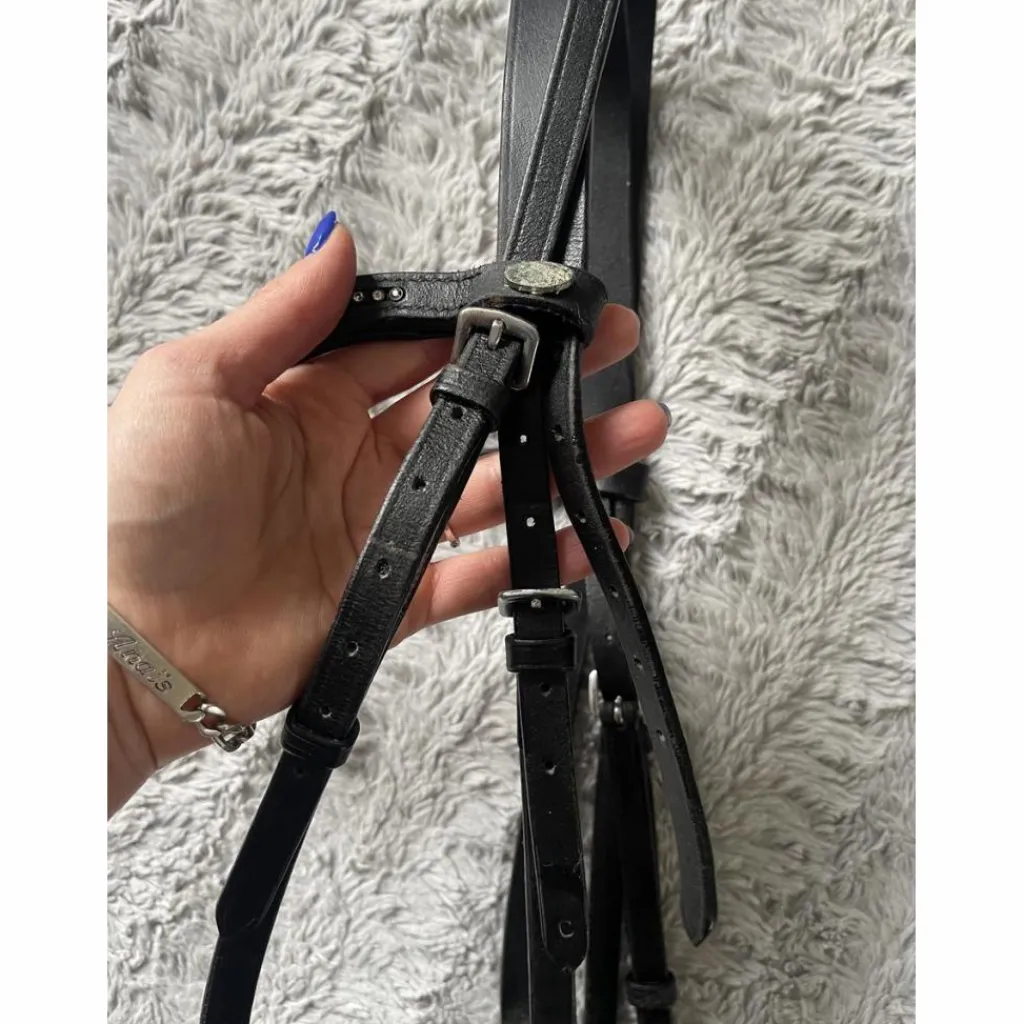 Filet noir strass équitation*Fouganza