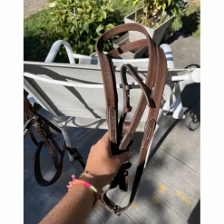 Filet + frontal Hekktor Leather + rênes (tout en taille Full)*Norton New