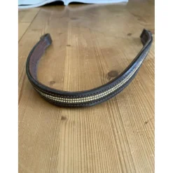 Accessoires>Frontal strass cuir gras double poney