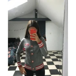Equitheme Sweats / Pulls>Gilet/sweat gris et rouge