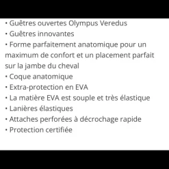 Veredus Travail>guêtre ouverte Olympus Marron