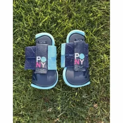 Guêtres taille Shetland PonyLove bleu*Equitheme Online
