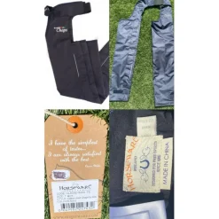 Horseware Chaps>Rambo Kids Cotton Lined Chaps showerproof bleu foncé