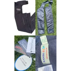 Horseware Chaps>Rambo Kids Cotton Lined Chaps showerproof bleu foncé
